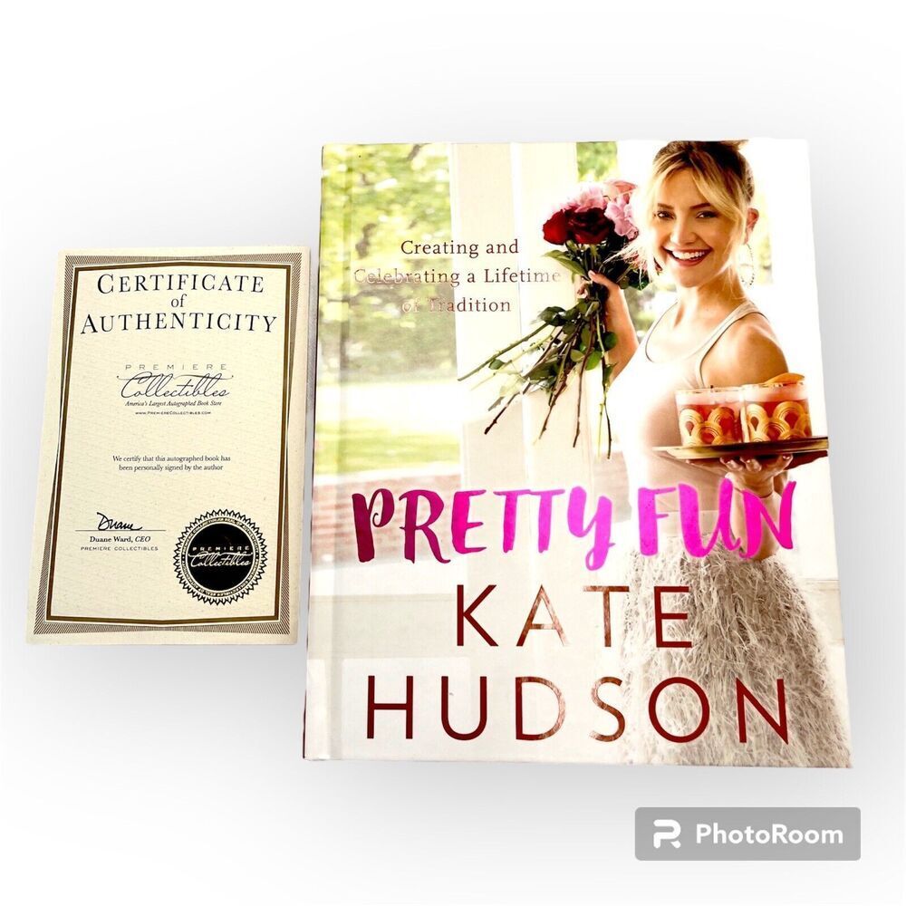 Pretty Happy by Kate Hudson (2016,HC,1st Ed.) SIGNED Certificate of Authenticity